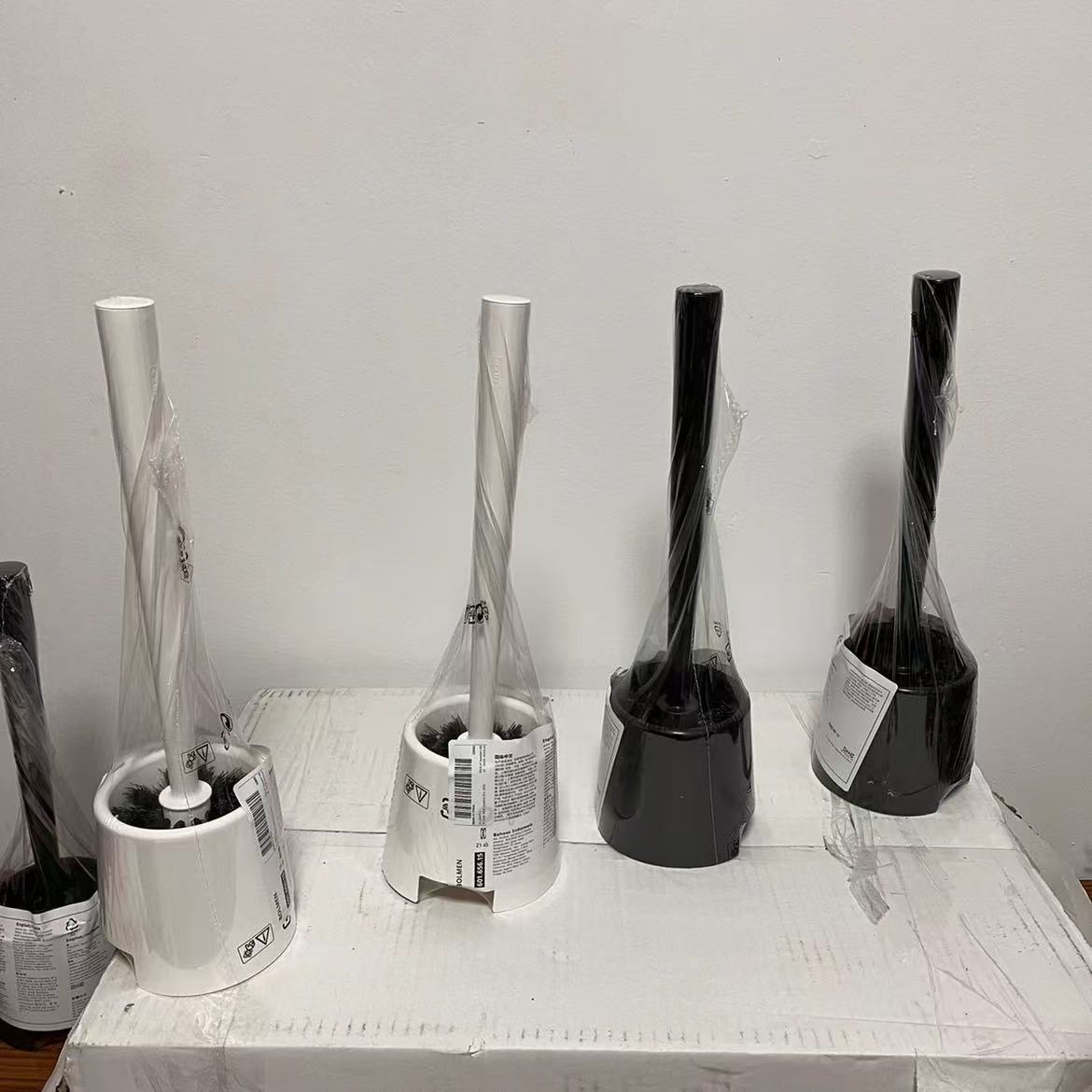 IKEA宜家伯蒙马桶刷 厕所用刷 清洁刷 塑料马桶刷卫浴带盒包邮